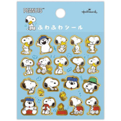 Japan Peanuts Hallmark Gold Sticker - Snoopy : Fluffy