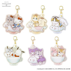 Japan Mofusand × Sanrio Trading Marble Acrylic Charm Box Set