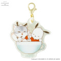 Japan Mofusand × Sanrio Trading Marble Acrylic Charm Box Set - 6