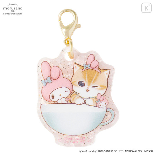 Japan Mofusand × Sanrio Trading Marble Acrylic Charm Box Set - 8