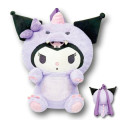 Japan Sanrio Plush Backpack - Kuromi : Dinosaur - 1