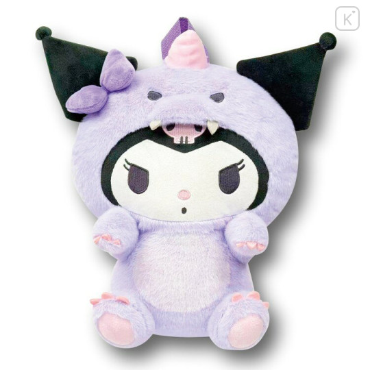 Japan Sanrio Plush Backpack - Kuromi : Dinosaur - 2