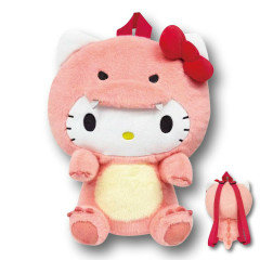 Japan Sanrio Plush Backpack - Hello Kitty : Dinosaur