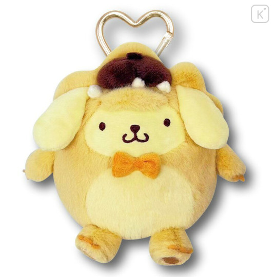 Japan Sanrio Plush Pouch & Bag Charm - Pompompurin : Dinosaur - 2