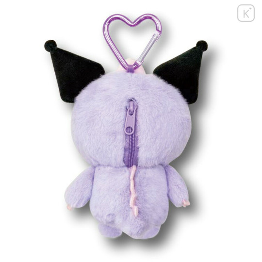 Japan Sanrio Plush Pouch & Bag Charm - Kuromi : Dinosaur - 3