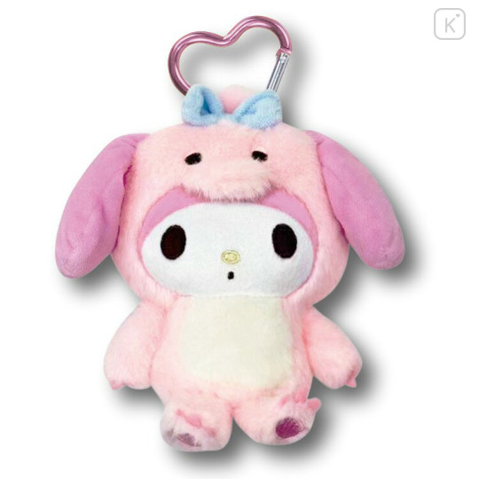 Japan Sanrio Plush Pouch & Bag Charm - My Melody : Dinosaur - 2