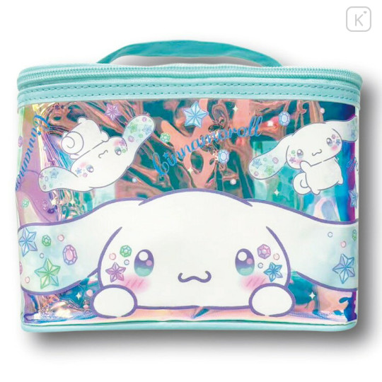 Japan Sanrio Vanity Pouch - Cinnamoroll : Aurora Sparkling Face - 1