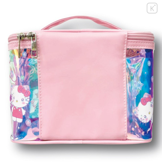Japan Sanrio Vanity Pouch - Hello Kitty : Aurora Sparkling Face - 2