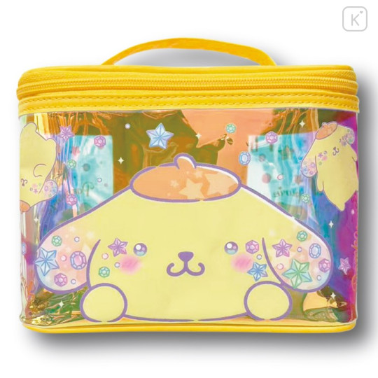 Japan Sanrio Vanity Pouch - Pompompurin : Aurora Sparkling Face - 1
