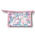 Japan Sanrio Aurora Clear Cosmetic Pouch - Hello Kitty : Sparkling Face - 2