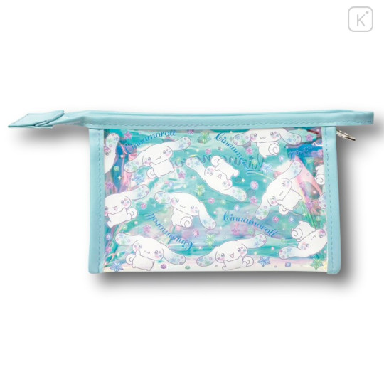 Japan Sanrio Aurora Clear Cosmetic Pouch - Cinnamoroll : Sparkling Face - 2