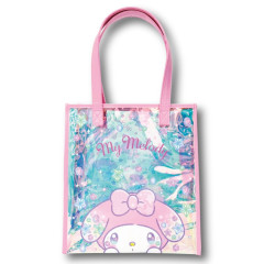 Japan Sanrio Aurora Vinyl Tote Bag - My Melody : Sparkling Face