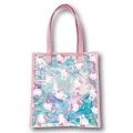 Japan Sanrio Aurora Vinyl Tote Bag - Hello Kitty : Sparkling Face - 2