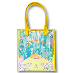 Japan Sanrio Aurora Vinyl Tote Bag - Pompompurin : Sparkling Face