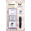 Japan Sanrio Hancoco Slide Stamp - Kuromi : Reading with Baku - 1