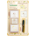 Japan Sanrio Hancoco Slide Stamp - Pompompurin : Rice Ball Onigiri with Muffin - 1