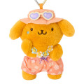 Japan Sanrio Original Mascot Holder - Pompompurin : Sparkling Summer Pool Tan Sunburned - 2