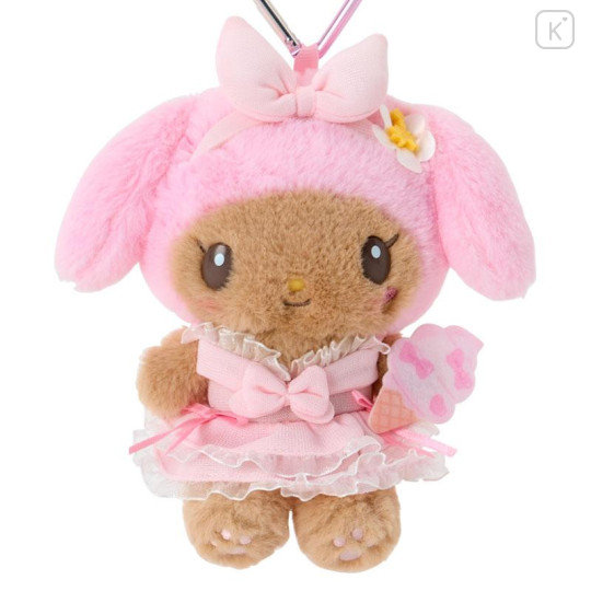 Japan Sanrio Original Mascot Holder - My Melody : Sparkling Summer Pool Tan Sunburned - 2