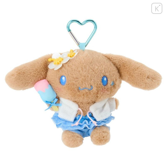 Japan Sanrio Original Mascot Holder - Cinnamoroll : Sparkling Summer Pool Tan Sunburned - 2