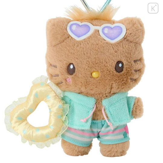 Japan Sanrio Original Mascot Holder - Dear Daniel : Sparkling Summer Pool Tan Sunburned - 2