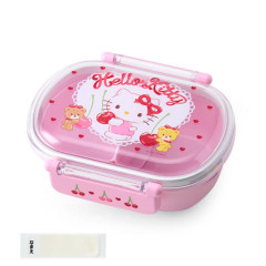 Japan Sanrio Original Bento Lunch Box 360ml - Hello Kitty & Tiny Chum : Cherry Pink