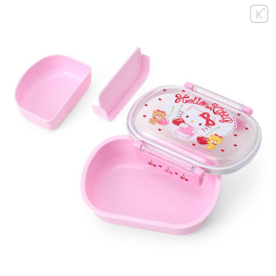 Japan Sanrio Original Bento Lunch Box 360ml - Hello Kitty & Tiny Chum : Cherry Pink - 3
