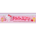 Japan Sanrio Original Bamboo Chopsticks 16.5cm with Case - Hello Kitty & Tiny Chum : Cherry Pink - 4