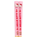 Japan Sanrio Original Bamboo Chopsticks 16.5cm with Case - Hello Kitty & Tiny Chum : Cherry Pink - 5
