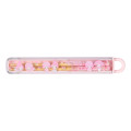 Japan Sanrio Original Bamboo Chopsticks 16.5cm with Case - My Melody & My Sweet Piano : Tulip Pink - 1