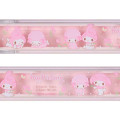 Japan Sanrio Original Bamboo Chopsticks 16.5cm with Case - My Melody & My Sweet Piano : Tulip Pink - 4