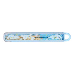 Japan Sanrio Original Bamboo Chopsticks 16.5cm with Case - Cinnamoroll : Milk Star Blue