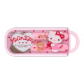 Japan Sanrio Original Bento Lunch Cutlery Set Spoon Fork - Hello Kitty & Tiny Chum : Cherry Pink - 1