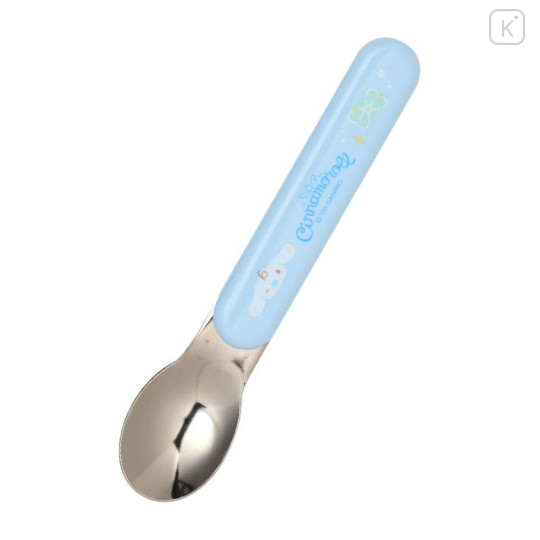 Japan Sanrio Original Bento Lunch Cutlery Set Spoon Fork - Cinnamoroll : Milk Star Blue - 4