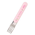 Japan Sanrio Original Bento Lunch Cutlery Set Spoon Fork Chopstick - My Melody & My Sweet Piano : Tulip Pink - 3
