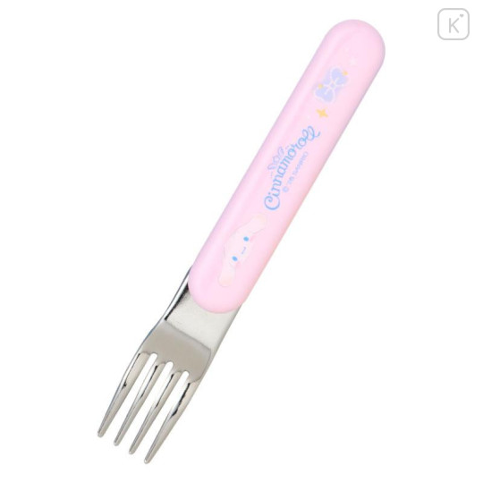 Japan Sanrio Original Bento Lunch Cutlery Set Spoon Fork Chopstick - Cinnamoroll : Milk Star Blue - 3