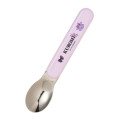 Japan Sanrio Original Bento Lunch Cutlery Set Spoon Fork Chopstick - Kuromi : Baku Ribbon Purple - 4