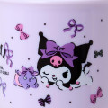 Japan Sanrio Original Plastic Cup - Kuromi : Baku Ribbon Purple - 3