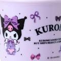 Japan Sanrio Original Plastic Cup - Kuromi : Baku Ribbon Purple - 4