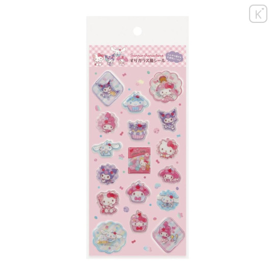 Japan Sanrio Frosted Glass Style Sticker - Sweets - 1