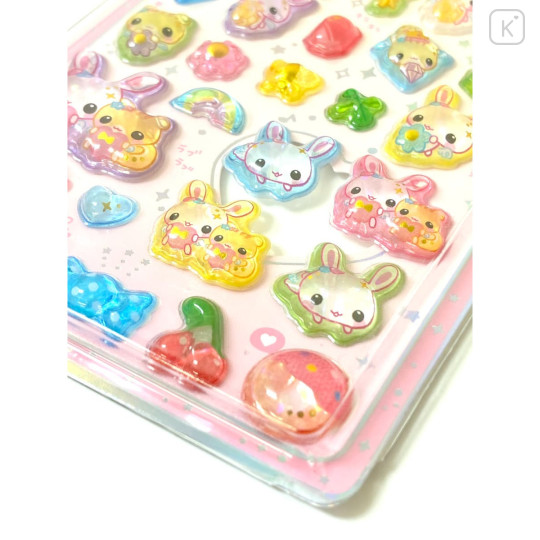 Japan Uruchuru Pop Seal - Fuwa Fuwa Rabi-chan - 2