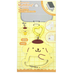 Japan Sanrio Multi Ring Plus with Carabiner - Pompompurin : Sitting