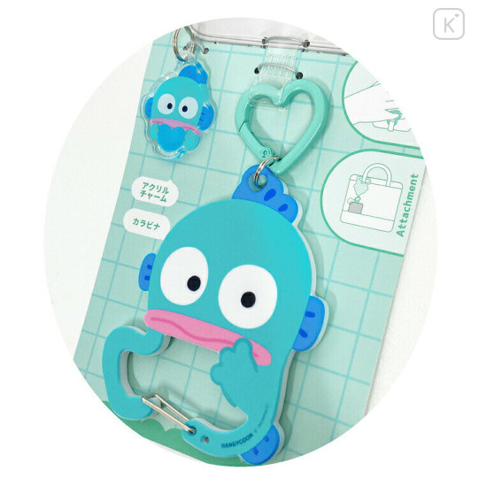 Japan Sanrio Multi Ring Plus with Carabiner - Hangyodon : Sitting - 2
