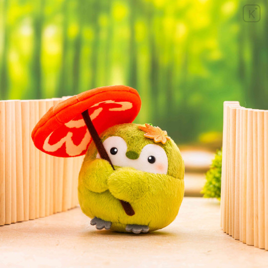 Japan Koupen-chan Mascot Holder - Koupenchan : Umbrella Matcha - 2
