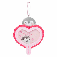 Japan Koupen-chan Mascot Holder - Koupenchan : Fan Activity Uchiwa Pink