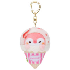 Japan Koupen-chan Mascot Holder - Koupenchan : Strawberry Milk Ice Cream Cone