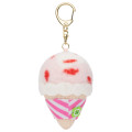 Japan Koupen-chan Mascot Holder - Koupenchan : Strawberry Milk Ice Cream Cone - 5