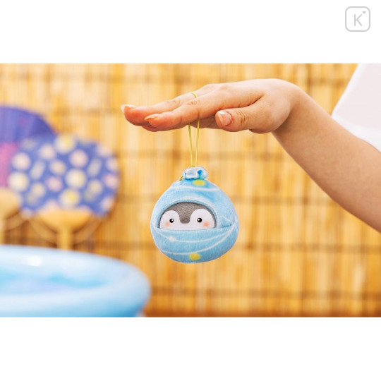 Japan Koupen-chan Bell Mascot Holder - Koupenchan : Water Balloon Light Blue - 2