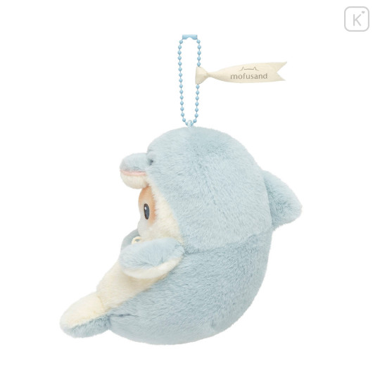 Japan Mofusand Fluffy Mascot Holder - Dolphin Cat - 6