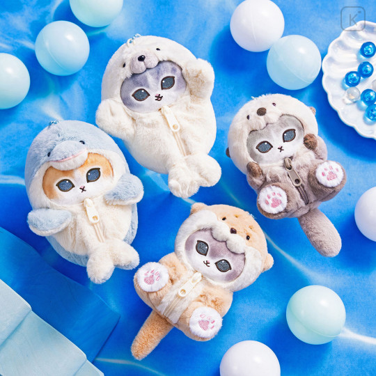 Japan Mofusand Fluffy Mascot Holder - Sea Otter Cat - 2