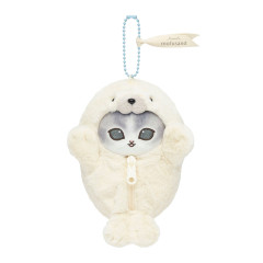 Japan Mofusand Fluffy Mascot Holder - Spotted Seal Cat